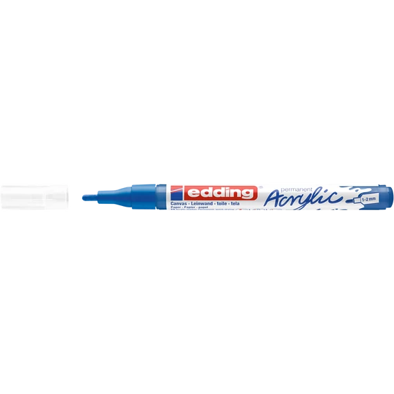 Akril marker 1-2mm, Edding 5300 kék