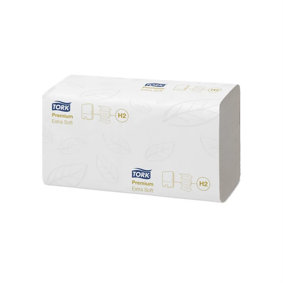 Kéztörlő 2 rétegű Interfold hajtogatású 100 lap/csomag 21 cs/karton Extra Soft Xpress® Multifold H2 Tork_100297 fehér