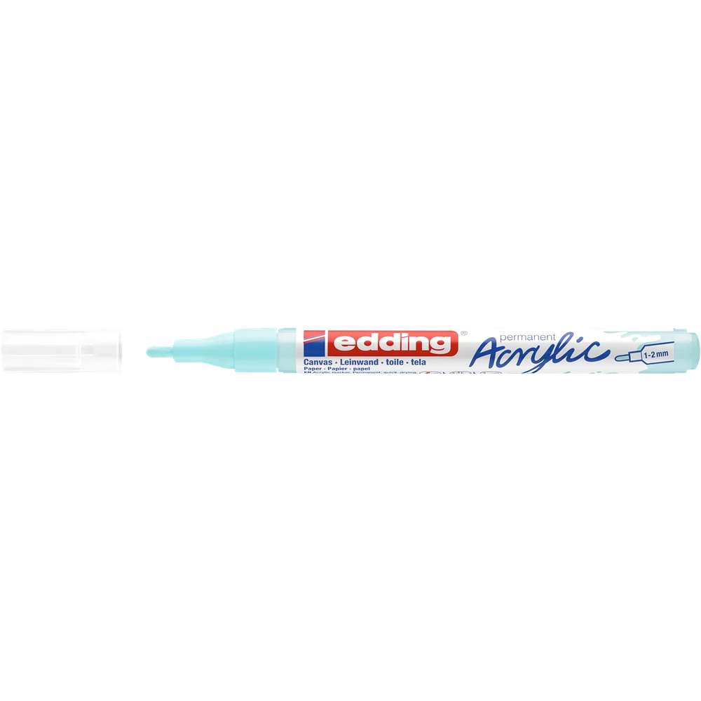 Akril marker 1-2mm, Edding 5300 pasztellkék