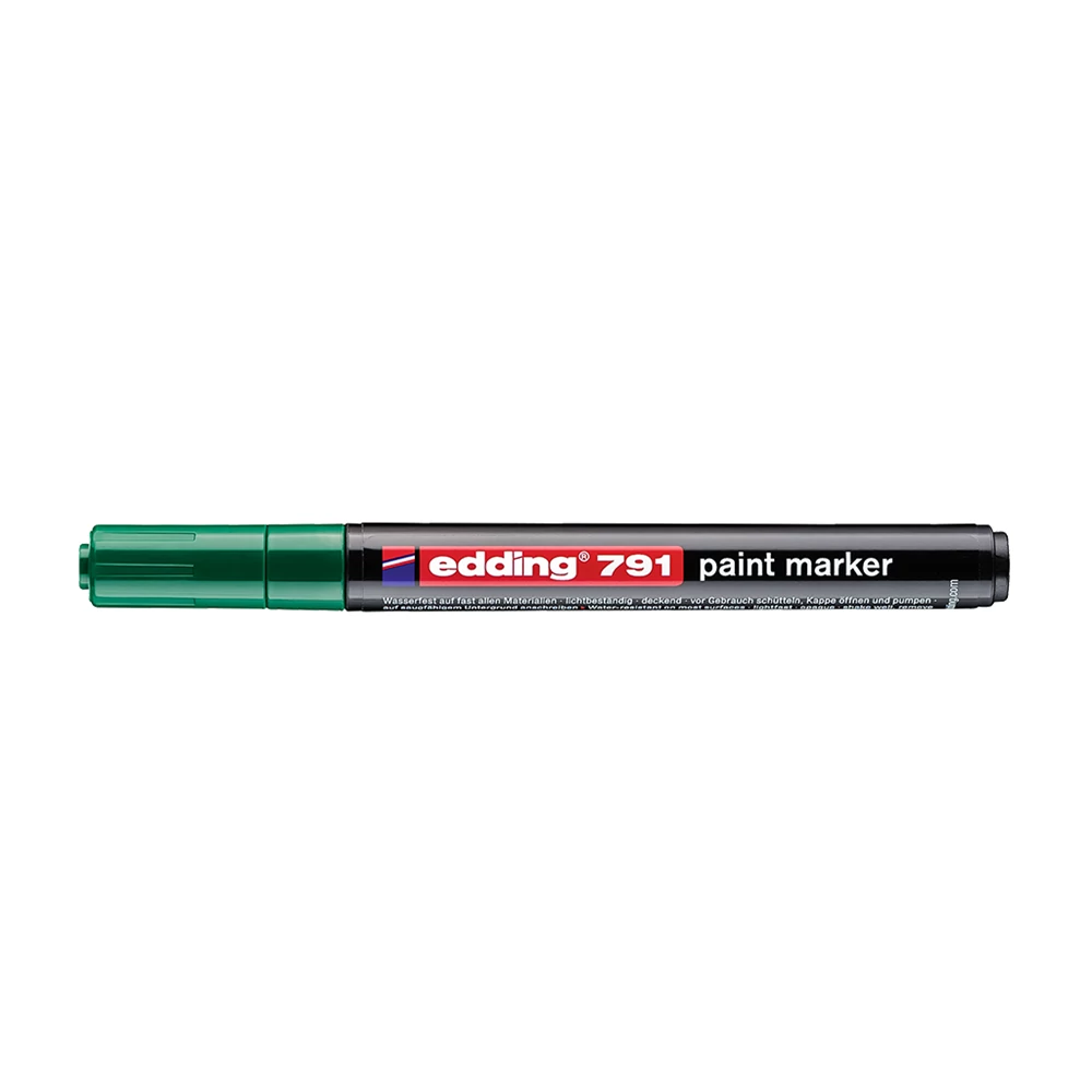 Lakkmarker 1-2mm, kerek Edding 791 zöld