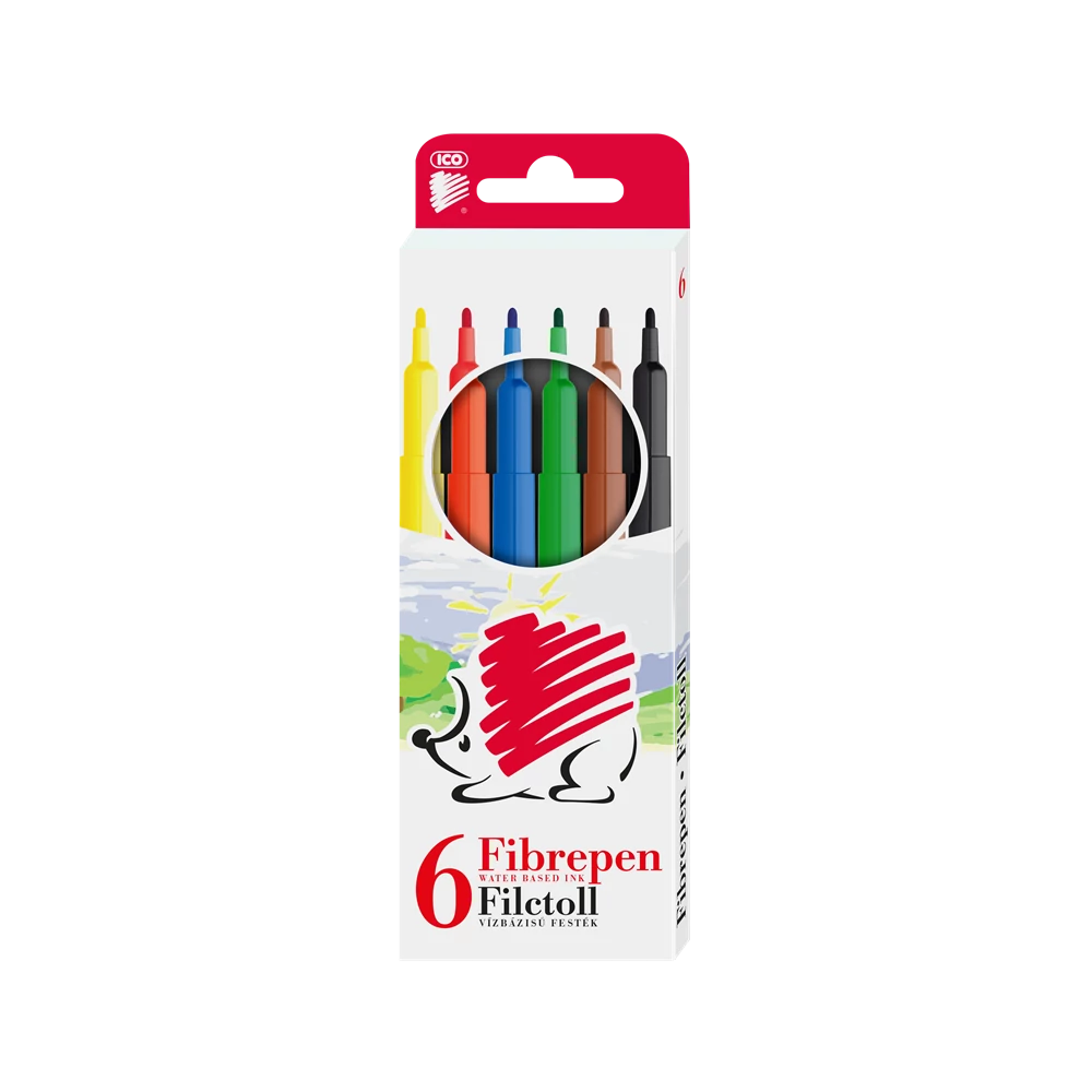 Rostirón, filctoll vízbázisú Süni Ico 300 6 klf.szín